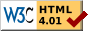 Webpage meets HTML 4.01 standard