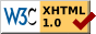 Webpage meets XHTML 1.0 standard
